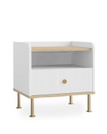 Hannes Bedside Table (White)