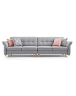 Janell II 4 Seater Sofa (Light Grey)