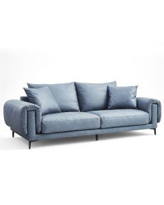 Olina 3-Seater Sofa (Grey/Green)