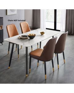Glover 1.4M Dining Table (White Sintered)