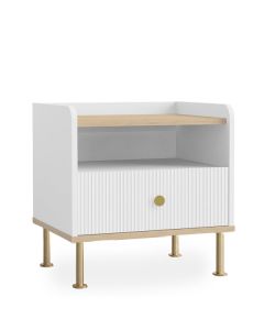 Hannes Bedside Table (White)